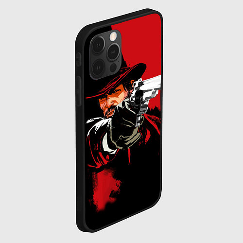 Чехол iPhone 12 Pro Red Dead Redemption / 3D-Черный – фото 2