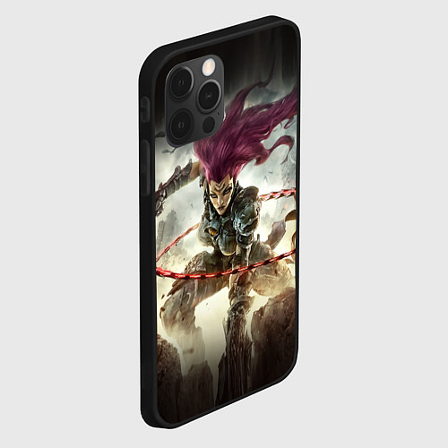 Чехол iPhone 12 Pro Darksiders Warrior / 3D-Черный – фото 2