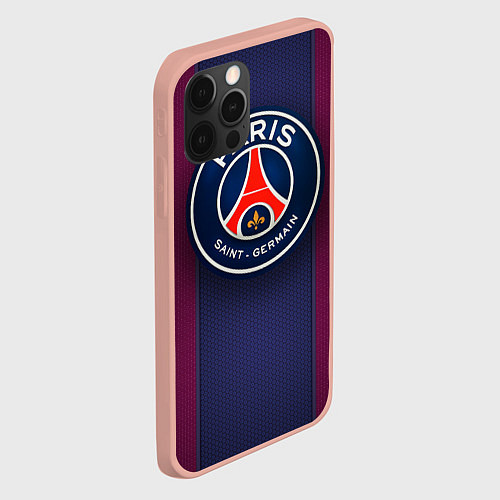 Чехол iPhone 12 Pro Paris Saint-Germain / 3D-Светло-розовый – фото 2