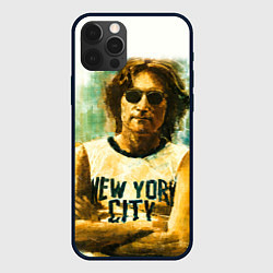 Чехол для iPhone 12 Pro John Lennon: New York, цвет: 3D-черный