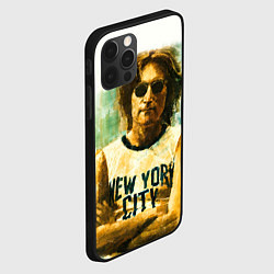 Чехол для iPhone 12 Pro John Lennon: New York, цвет: 3D-черный — фото 2