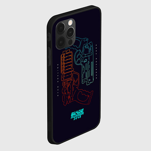 Чехол iPhone 12 Pro Blade Runner Guns / 3D-Черный – фото 2