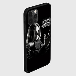 Чехол для iPhone 12 Pro Оззи Осборн, цвет: 3D-черный — фото 2