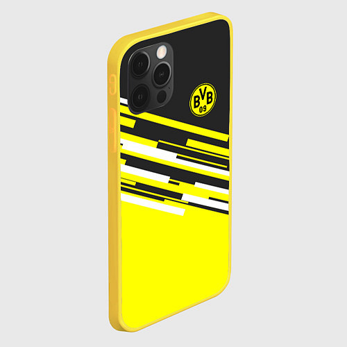 Чехол iPhone 12 Pro Borussia FC: Sport Line 2018 / 3D-Желтый – фото 2