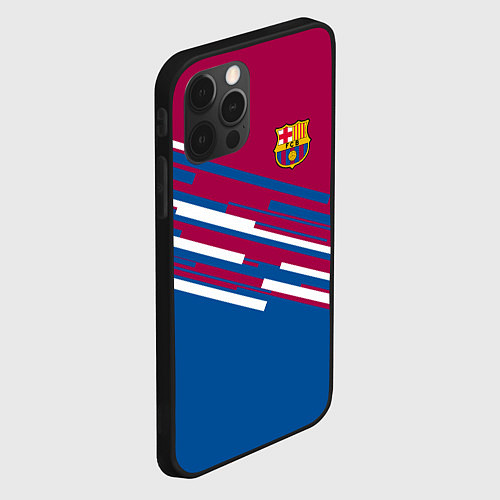 Чехол iPhone 12 Pro Barcelona FC: Sport Line 2018 / 3D-Черный – фото 2