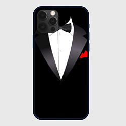Чехол для iPhone 12 Pro Смокинг мистера, цвет: 3D-черный