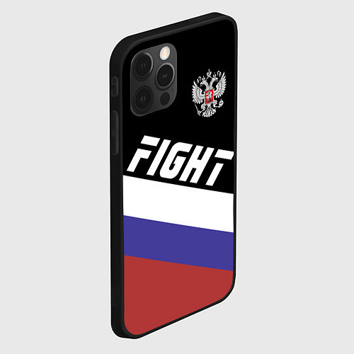 Чехол iPhone 12 Pro Fight Russia / 3D-Черный – фото 2