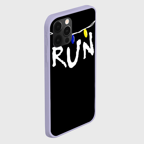 Чехол iPhone 12 Pro Stranger Things RUN / 3D-Светло-сиреневый – фото 2