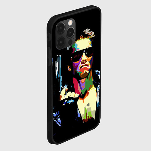 Чехол iPhone 12 Pro Terminator Art / 3D-Черный – фото 2