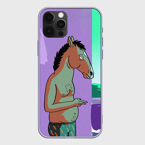 Чехол iPhone 12 Pro BoJack / 3D-Светло-сиреневый – фото 1