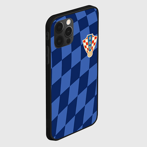 Чехол iPhone 12 Pro Сборная Хорватии / 3D-Черный – фото 2