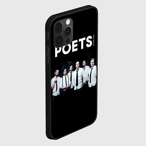 Чехол iPhone 12 Pro Poets of the Fall - poster / 3D-Черный – фото 2