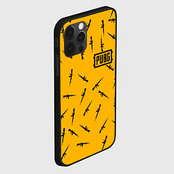 Чехол для iPhone 12 Pro PUBG: Yellow Weapon, цвет: 3D-черный — фото 2