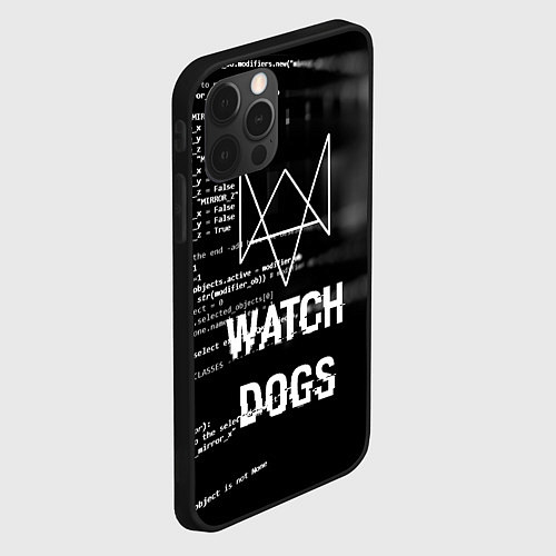 Чехол iPhone 12 Pro Watch Dogs: Hacker / 3D-Черный – фото 2