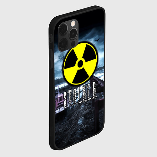 Чехол iPhone 12 Pro S.T.A.L.K.E.R: Radiation / 3D-Черный – фото 2