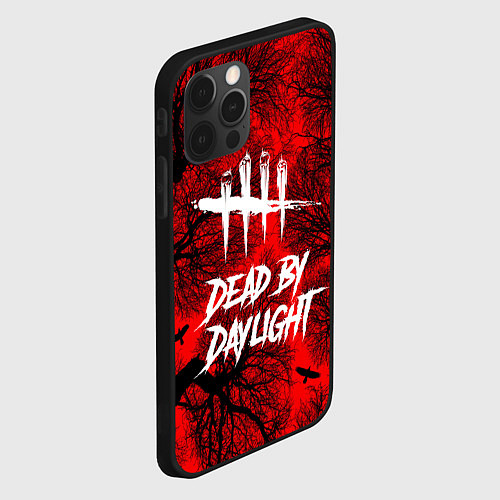Чехол iPhone 12 Pro Dead by Daylight / 3D-Черный – фото 2
