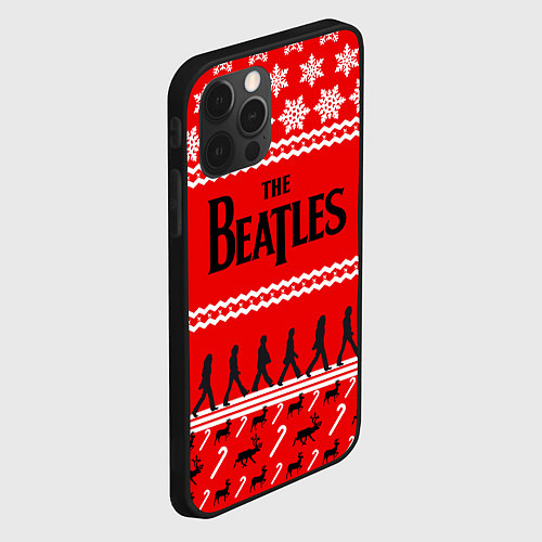 Чехол iPhone 12 Pro The Beatles: New Year / 3D-Черный – фото 2