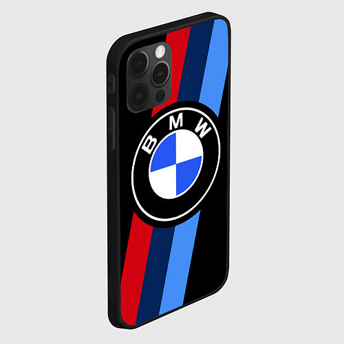 Чехол iPhone 12 Pro BMW 2021 M SPORT БМВ М СПОРТ / 3D-Черный – фото 2