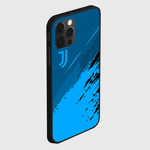 Чехол iPhone 12 Pro FC Juventus: Blue Original / 3D-Черный – фото 2