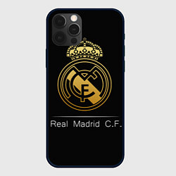 Чехол для iPhone 12 Pro FC Real Madrid: Gold Edition, цвет: 3D-черный