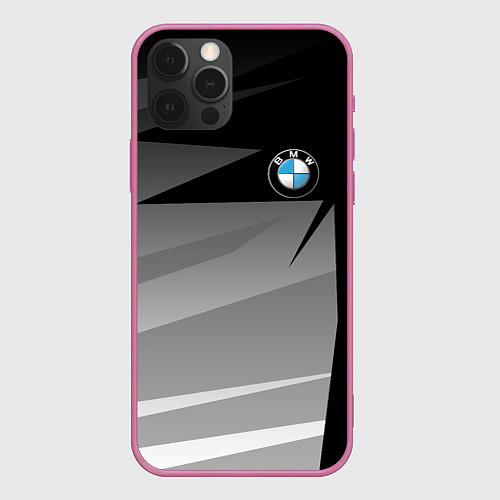 Чехол iPhone 12 Pro BMW 2018 SPORT / 3D-Малиновый – фото 1