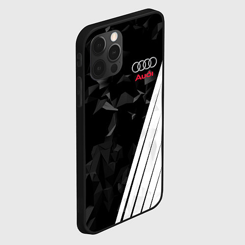 Чехол iPhone 12 Pro Audi: Black Poly / 3D-Черный – фото 2