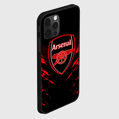 Чехол iPhone 12 Pro Arsenal FC: Sport Fashion / 3D-Черный – фото 2