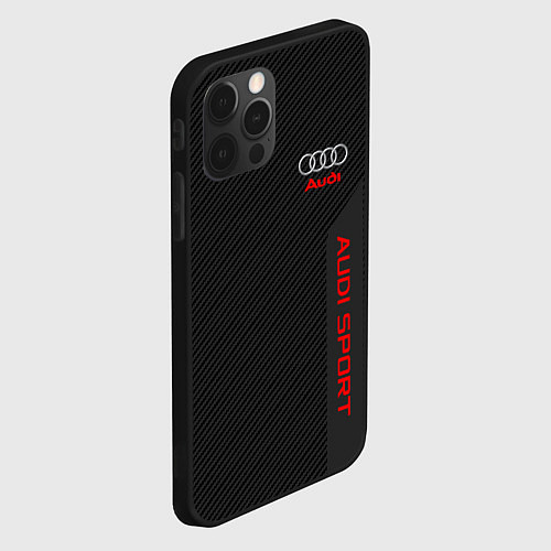 Чехол iPhone 12 Pro Audi: Sport Line / 3D-Черный – фото 2