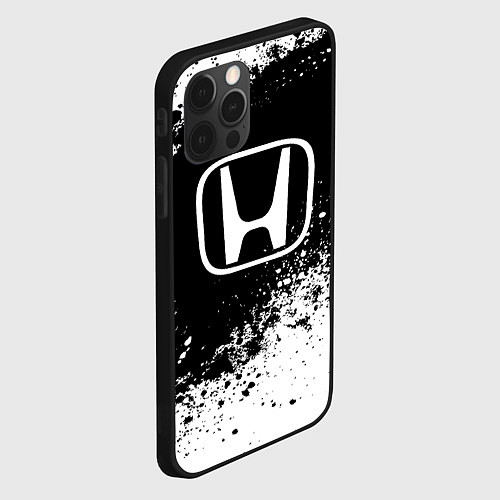 Чехол iPhone 12 Pro Honda: Black Spray / 3D-Черный – фото 2