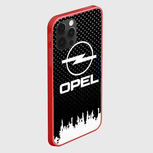 Чехол iPhone 12 Pro Opel: Black Side / 3D-Красный – фото 2