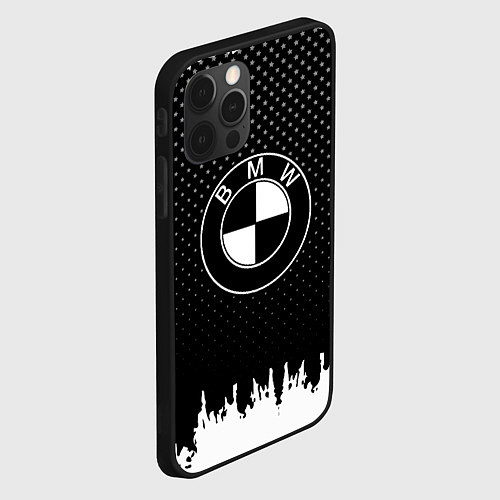 Чехол iPhone 12 Pro BMW Black Style / 3D-Черный – фото 2