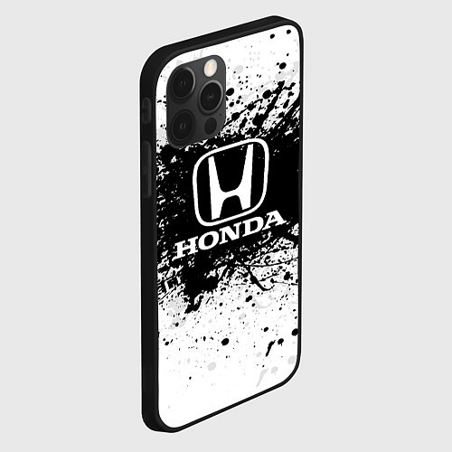 Чехол iPhone 12 Pro Honda: Black Spray / 3D-Черный – фото 2