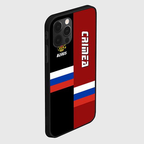 Чехол iPhone 12 Pro Crimea, Russia / 3D-Черный – фото 2