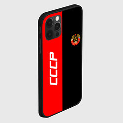 Чехол для iPhone 12 Pro СССР: Red Collection, цвет: 3D-черный — фото 2