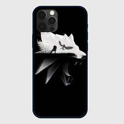 Чехол для iPhone 12 Pro Волк Ведьмака, цвет: 3D-черный