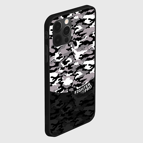 Чехол iPhone 12 Pro Fighter PRO / 3D-Черный – фото 2