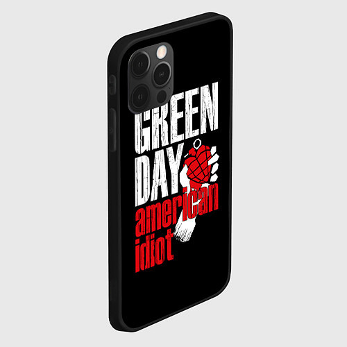 Чехол iPhone 12 Pro Green Day: American Idiot / 3D-Черный – фото 2