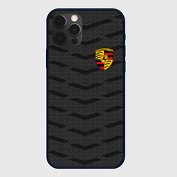 Чехол для iPhone 12 Pro Porsche: Grey Sport, цвет: 3D-черный