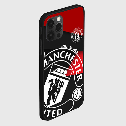 Чехол iPhone 12 Pro FC Man United: Exclusive / 3D-Черный – фото 2
