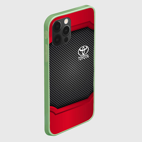 Чехол iPhone 12 Pro Toyota: Metal Sport / 3D-Салатовый – фото 2