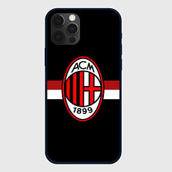 Чехол для iPhone 12 Pro AC Milan 1899, цвет: 3D-черный