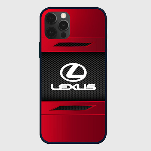 Чехол iPhone 12 Pro Lexus Sport / 3D-Черный – фото 1
