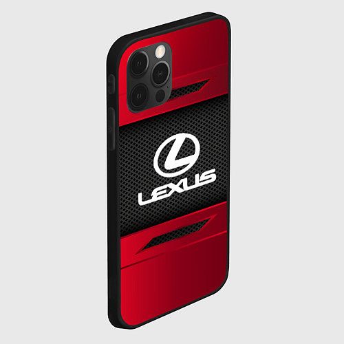 Чехол iPhone 12 Pro Lexus Sport / 3D-Черный – фото 2