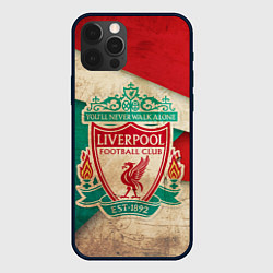 Чехол для iPhone 12 Pro FC Liverpool: Old Style, цвет: 3D-черный