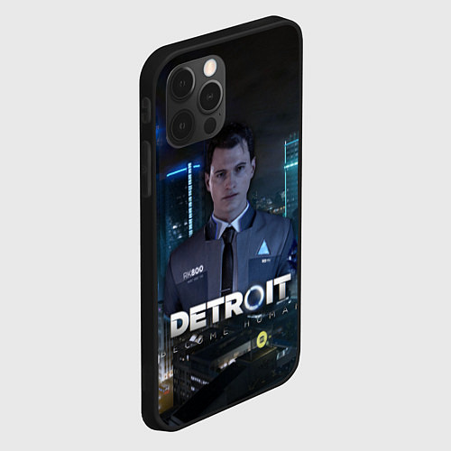 Чехол iPhone 12 Pro Detroit: Connor / 3D-Черный – фото 2