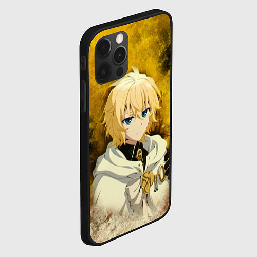 Чехол iPhone 12 Pro Mikaela Hyakuya / 3D-Черный – фото 2