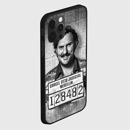 Чехол iPhone 12 Pro Пабло Эскобар / 3D-Черный – фото 2