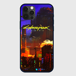 Чехол для iPhone 12 Pro Cyberpunk 2077: Night City, цвет: 3D-черный