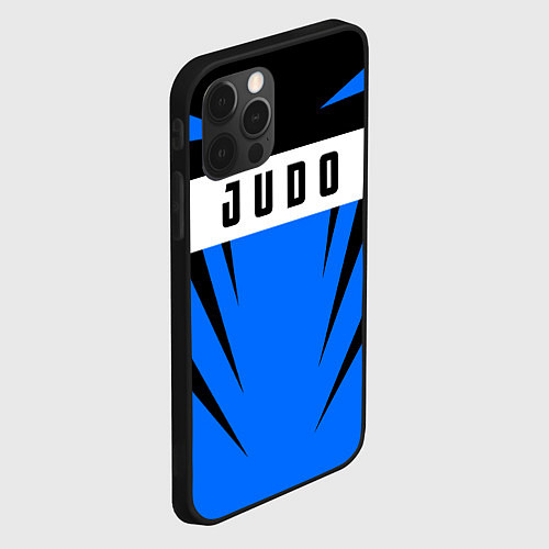 Чехол iPhone 12 Pro Judo Fighter / 3D-Черный – фото 2