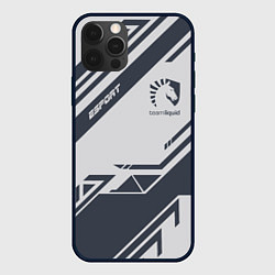 Чехол для iPhone 12 Pro Team Liquid: Grey E-Sport, цвет: 3D-черный